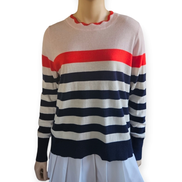 J Crew Striped Sweater - Picture 1 of 6